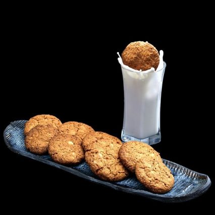 Cookies Milk Food Drink Delicious